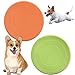coldchill 7 Inch Dog Flying Disc Puppy Flyer Toy React Faster Training Interactive Toys for Small Medium Dog Lightweight Durable and Water Resistant Floating Saucer GreenOrange - Image 3