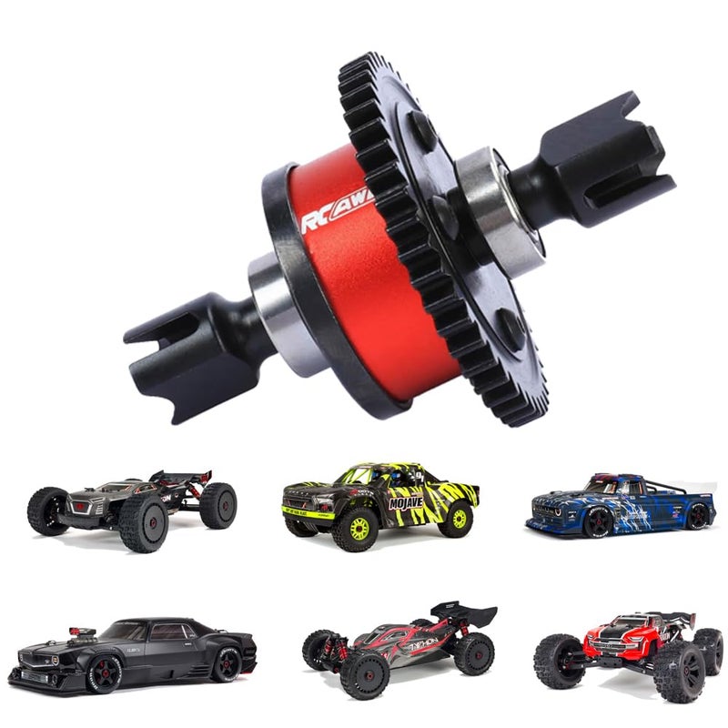 RCAWD Centre Diff Set w 40CrMo Main Diff Gear 46T PreAssembled for Arrma Kraton Typhon Infraction Outcast 6S Felony Mojave Talion Limitless Upgrade Parts - Image 3