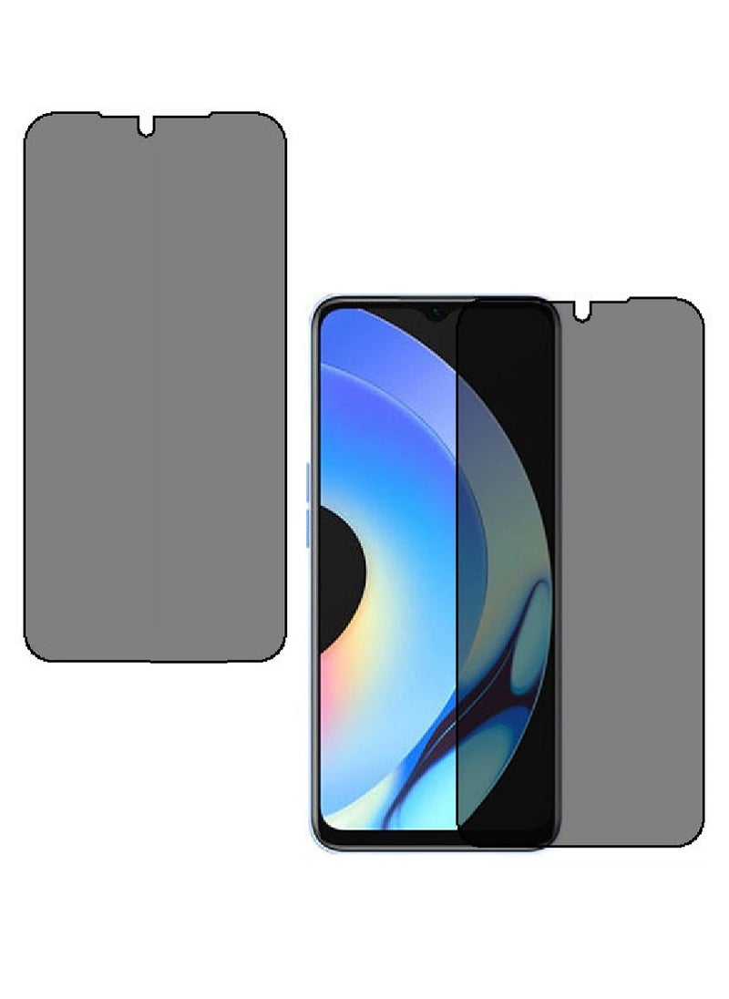 Super 2 Pieces Tempered Glass Screen Protector Anti-Spy Privacy Designed For Realme 10s  Full Screen Coverage And Bubble Free - Image 1