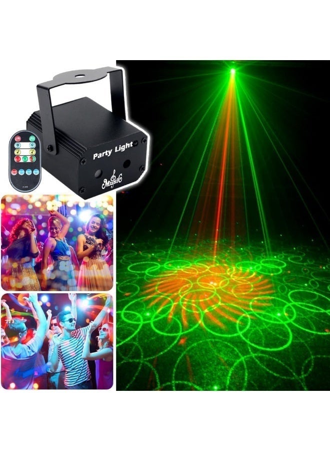 Arabest Party Lights Dj Disco Light with 32 Pattern Projection and Sound Activated, Strobe Stage Lighting for Parties Indoor Dance Birthday Rave Bar Karaoke Christmas Wedding Show Club - Image 1