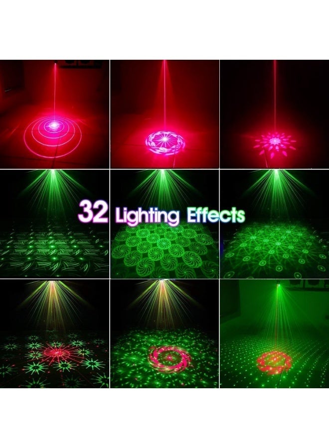 Arabest Party Lights Dj Disco Light with 32 Pattern Projection and Sound Activated, Strobe Stage Lighting for Parties Indoor Dance Birthday Rave Bar Karaoke Christmas Wedding Show Club - Image 4