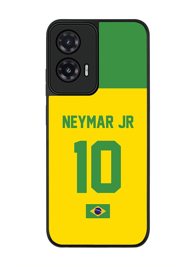 For Motorola Moto G35 Case,Slim fit Camera Protection, Shockproof Thin Phone cover  - Football - Brazil,  Neymar Jr