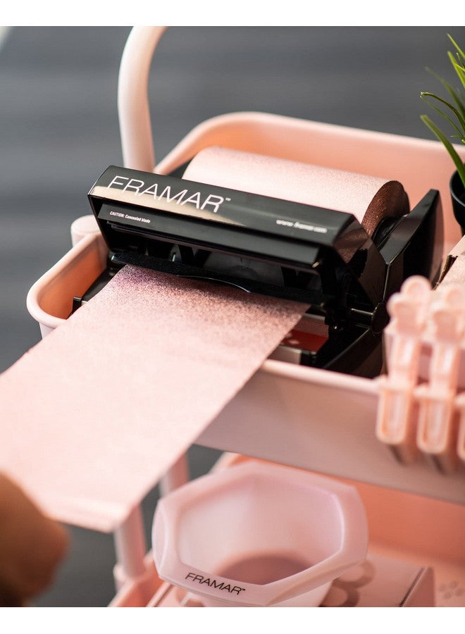 Framar Rosé All Day Embossed Roll Aluminum Foil, Hair Foils For Highlighting - Medium 320 ft - Image 2
