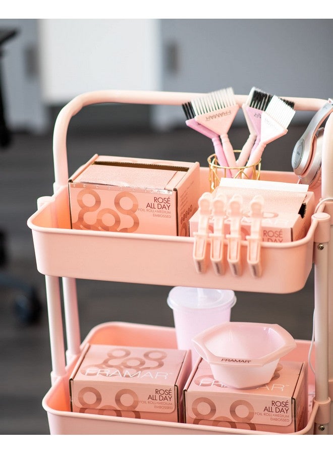 Framar Rosé All Day Embossed Roll Aluminum Foil, Hair Foils For Highlighting - Medium 320 ft - Image 3