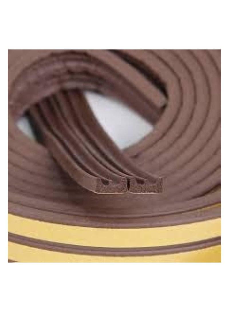 Dust and sound blocker, 6 meter single / 3 meter double, thin brown, with yellow double sided tape - Image 2