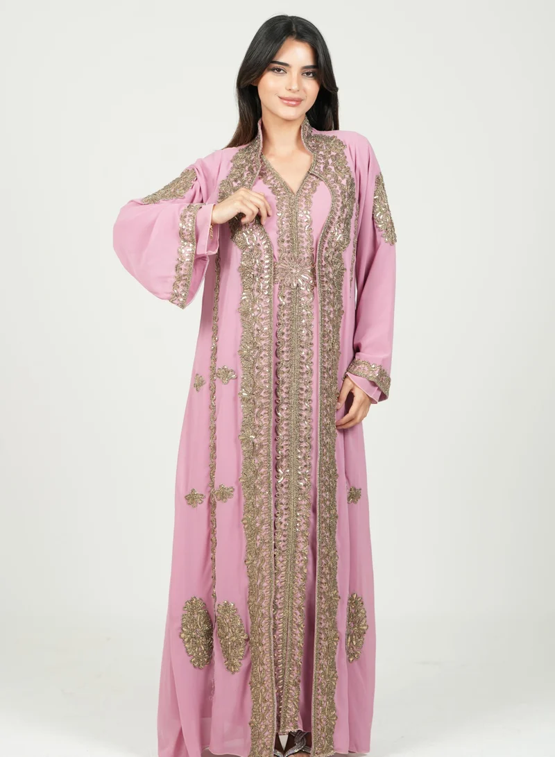 AL BENT AL SHARQIEH embroidered kaftan dress jalabia