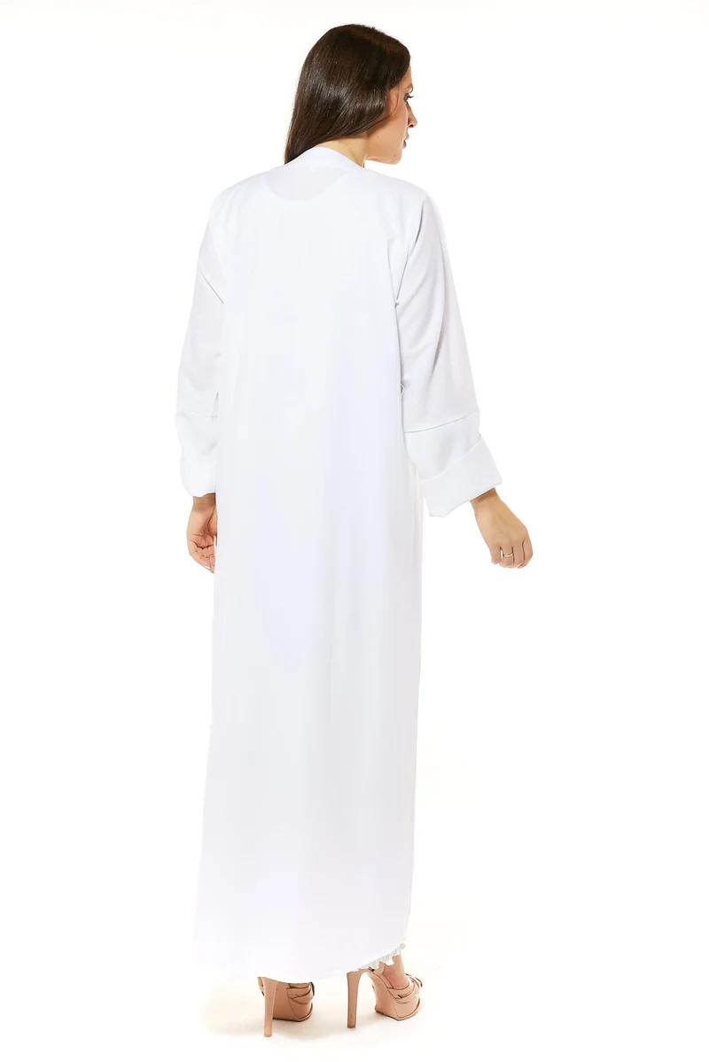 Moistreet  Embellished Open Front Abaya for Women | Best Price UAE