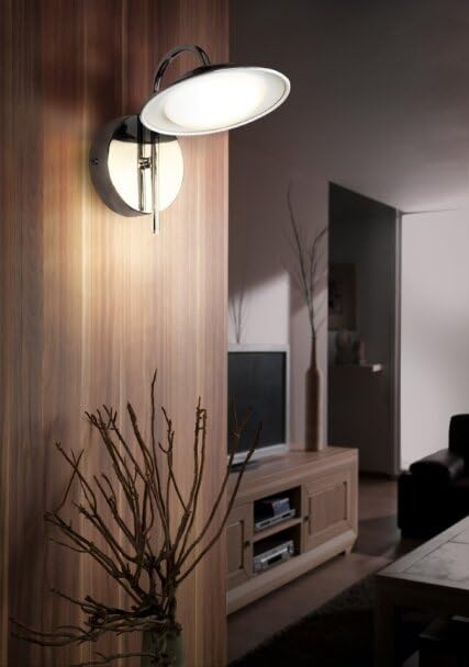 Philips فيلبس 5 واط ضوء جدار أبيض مزخرف / مصباح جدار | ضوء داخلي LED مدمج للديكور المنزلي | اللون: أبيض قابل للتعديل - Image 2