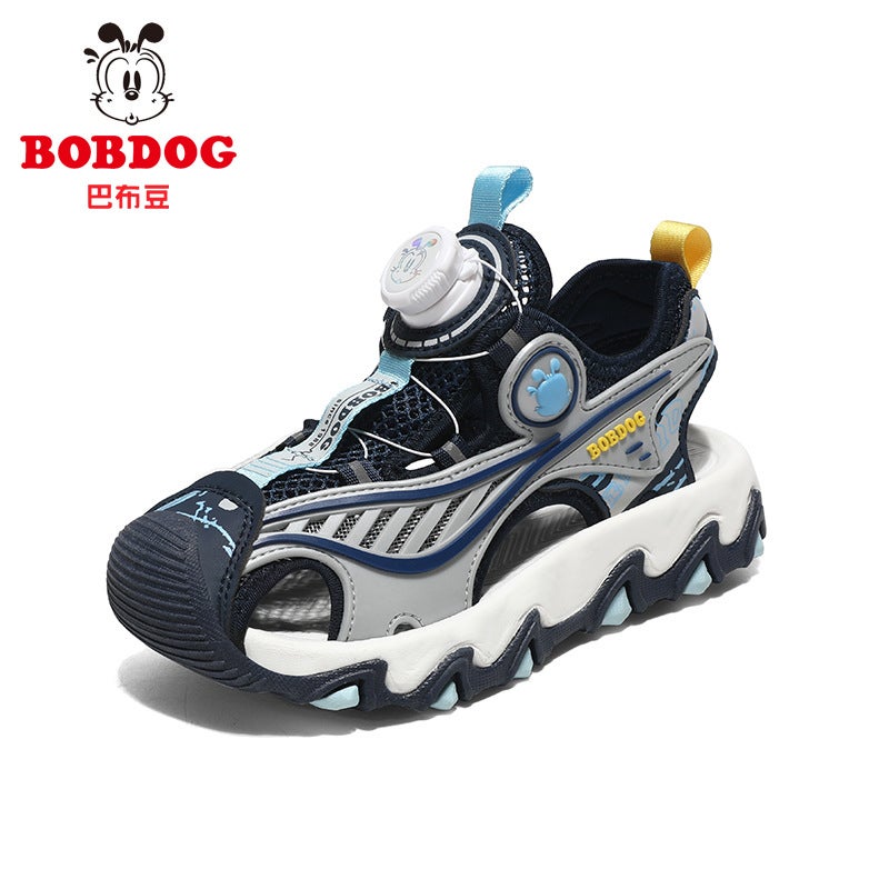 Babu Bean Boys Baotou Sandals Summer Children'S Shoes 8 Sports 9 Beach Shoes 12 Years Old - Image 1