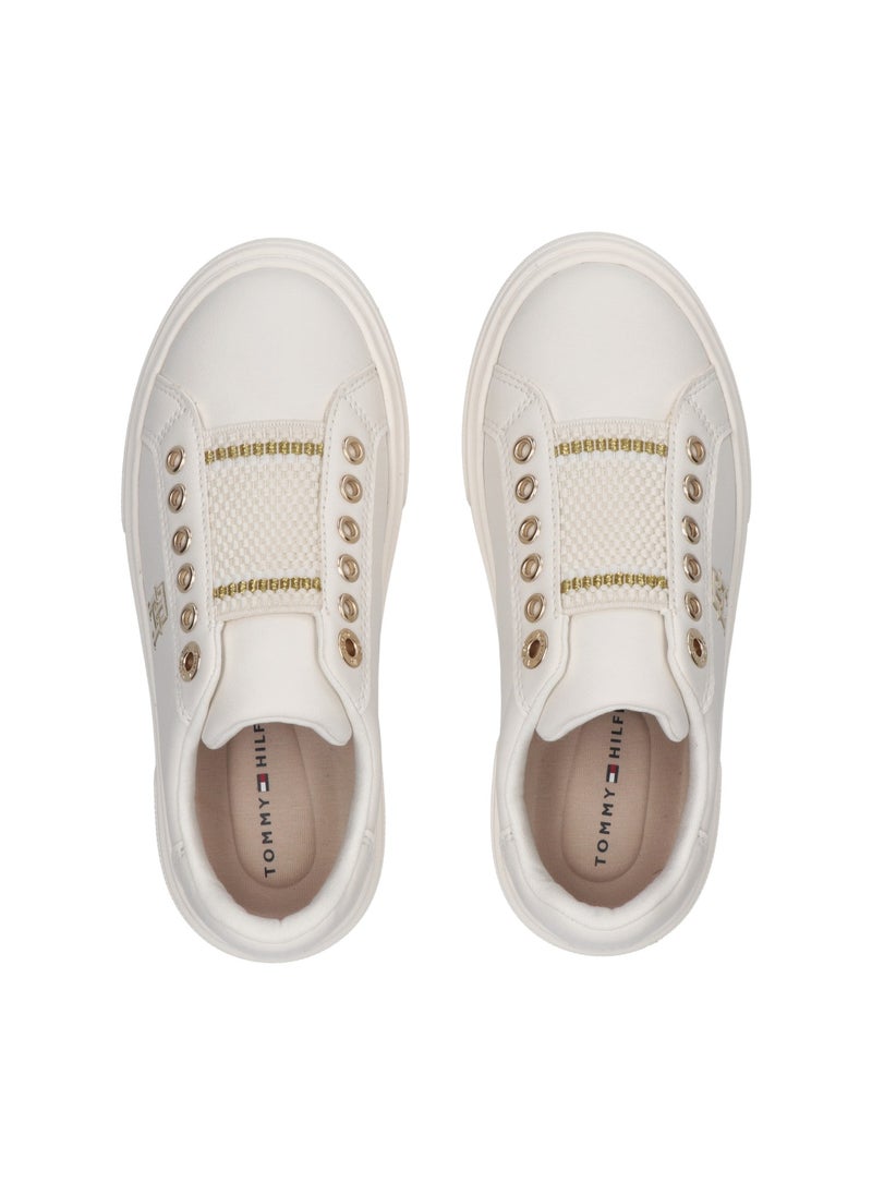 TOMMY HILFIGER Kids Lace Up Low Top Sneakers  - Image 3