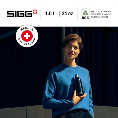 SIGG - Recycled Metal Water Bottle - Traveller - Made in Switzerland - Carbonated Drinks - BPA-Free - 34 Oz - Image 3