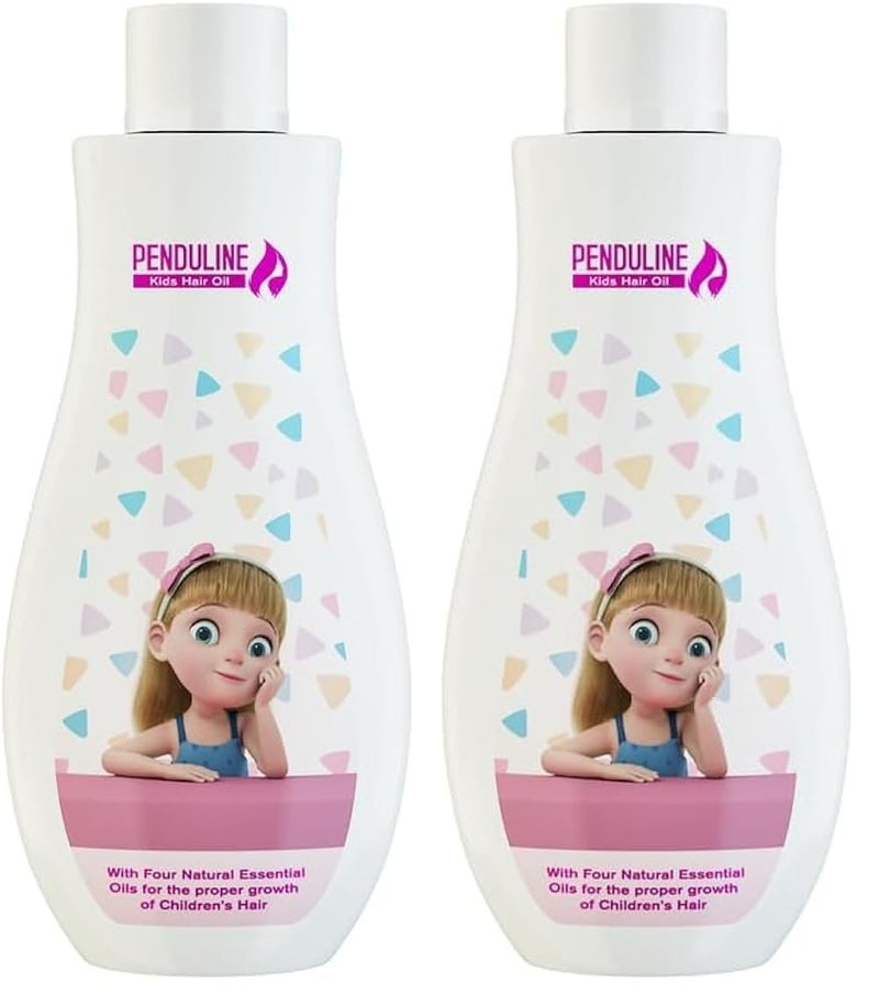 Penduline Kids Hair Oil |Dry & Damaged Hair |Mineral oil free | Promote Hair Growth | Anti-Frizz | Healthy & Shiny Hair | Natural Oil | 120 ML (Pack of 2) - Image 1