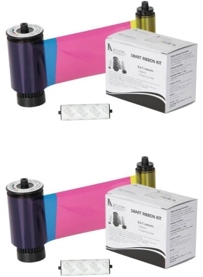 IDP Bodno 2 x IDP 659366 Color Ribbon - YMCKO - 250 Prints with Software Demo - Image 1