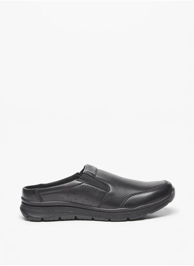 لو كونفورت Men's Textured Slip-On Loafers