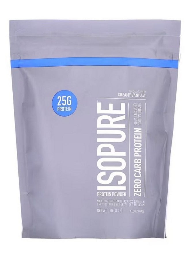 آيزوبيور Zero Carb Protein Powder Creamy Vanilla 1 lb 454 g - Image 1