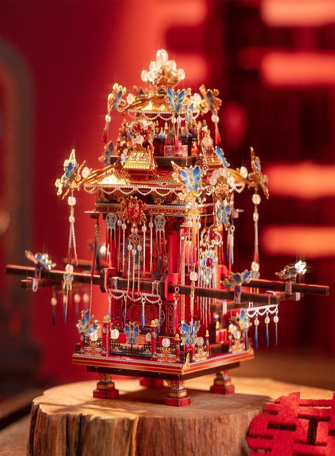 مو مجموعة بناء نماذج سيارات السيدان الصينية ثلاثية الأبعاد من المعدن، هدية زفاف صينية، عمل يدوي، بناء مصغر، هدايا أعياد ميلاد، ديكور منزلي/مكتبي - Image 4