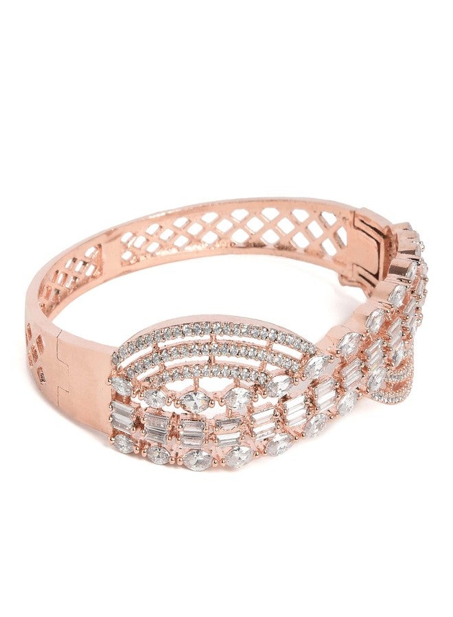 SOHI Rose Gold-Plated Designer Bracelet - Image 4