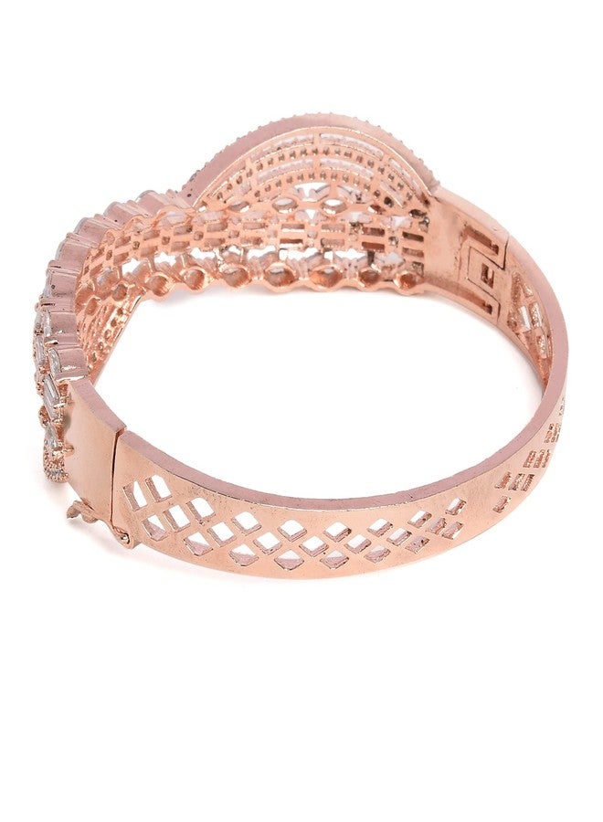 SOHI Rose Gold-Plated Designer Bracelet - Image 5