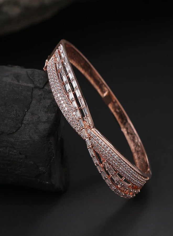 SOHI Rose Gold-Plated Designer Bracelet - Image 3