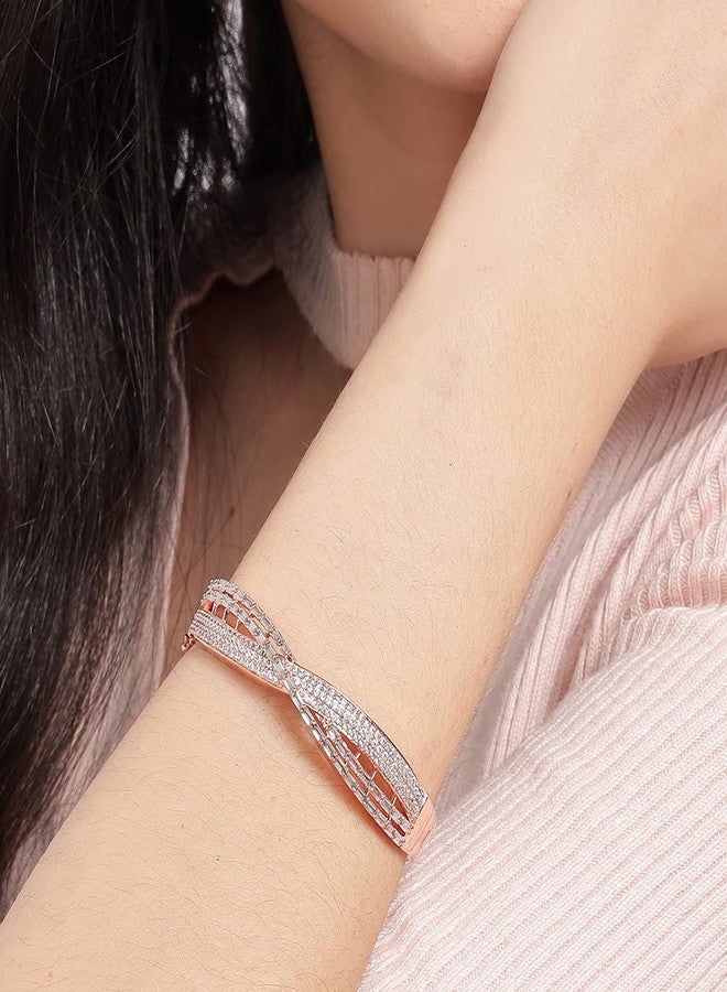 SOHI Rose Gold-Plated Designer Bracelet - Image 2