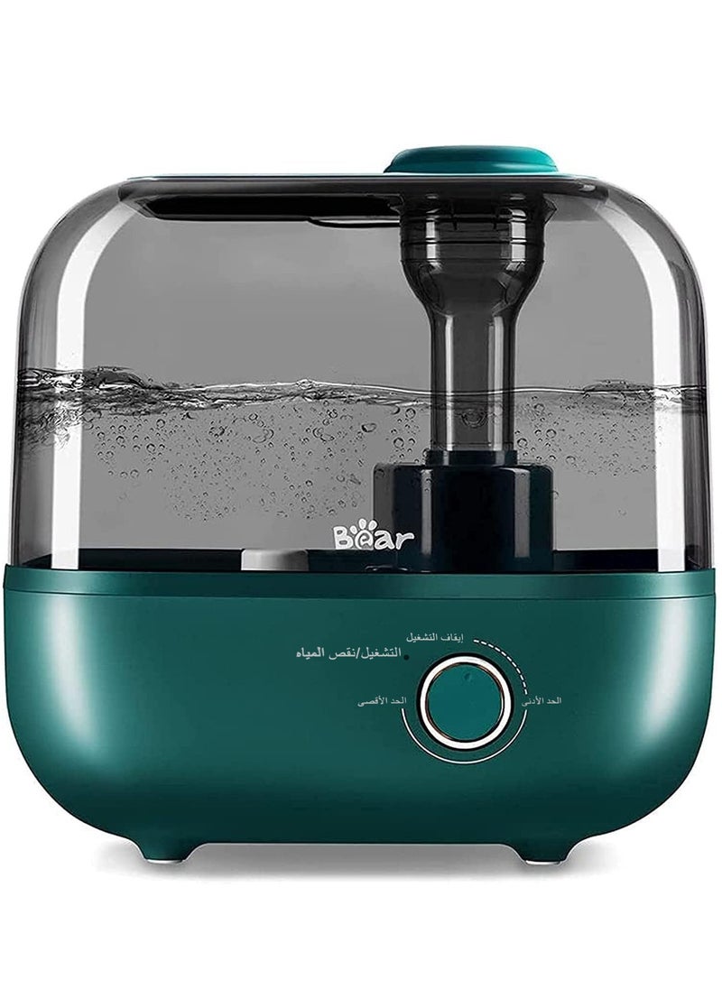Bear 5L Ultrasonic Cool Mist Air Humidifier – Portable Aroma Oil Diffuser & Purifier with Carbon Filter Auto Shut-Off 360° Adjustable Knob Ideal for Home & Office Green  - Image 1
