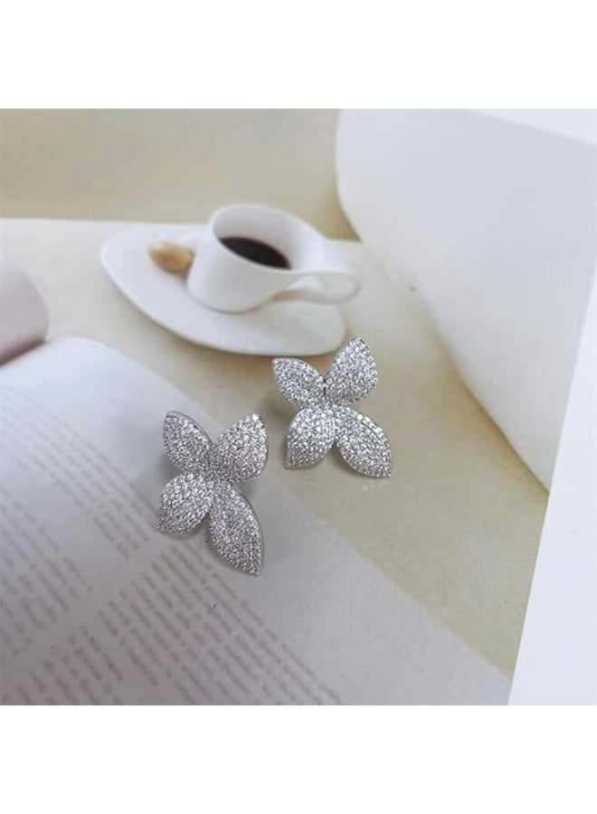 Luxury Butterfly Statement Stud Earrings for Women Dainty Butterfly Studs Fashion Trendy Jewelry Wedding  - Image 5