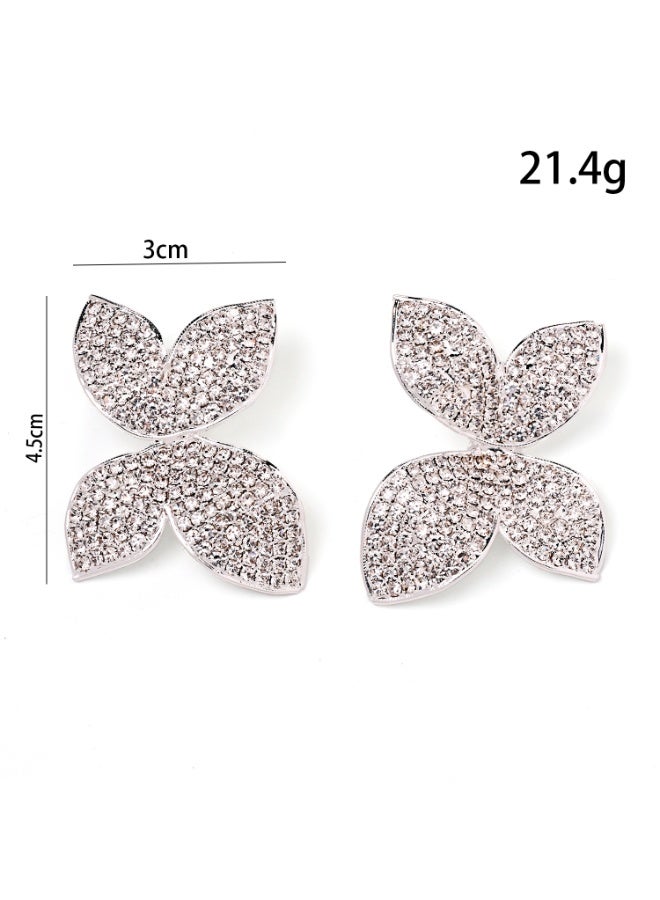 Luxury Butterfly Statement Stud Earrings for Women Dainty Butterfly Studs Fashion Trendy Jewelry Wedding  - Image 2