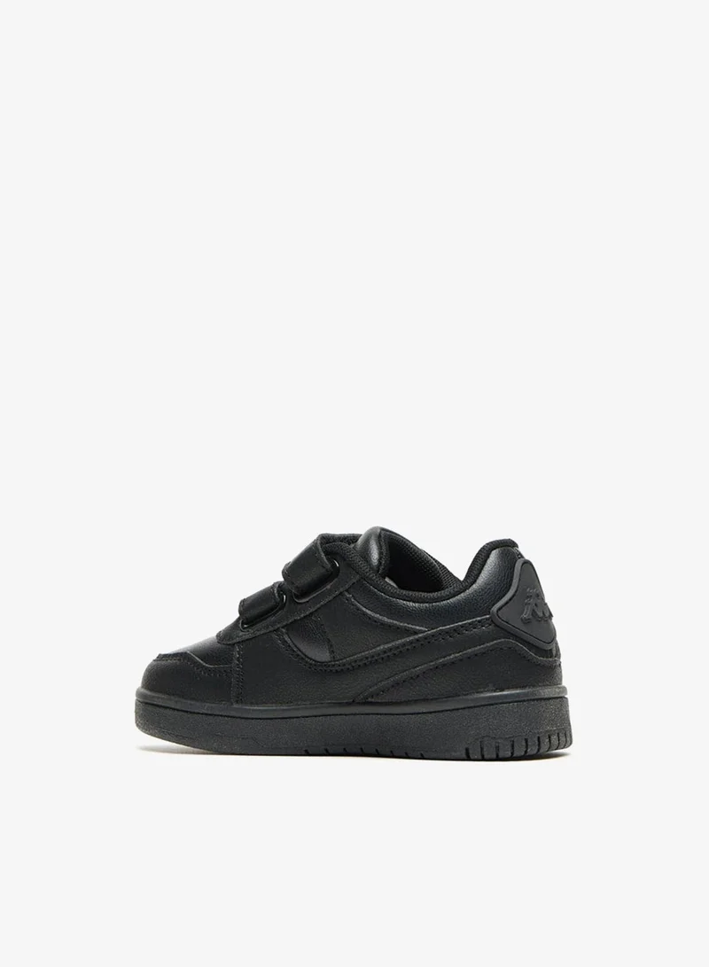 Kappa Boys' Panelled School Shoes with Hook and Loop Closure