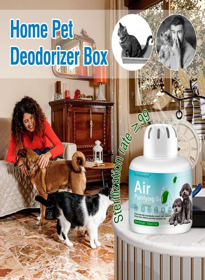 DUNKHADEN Eco-Friendly Odor Absorber Box for Pets,Pet Odor Eliminator Gel, | 5.3 oz,90-Day Long Lasting | Plant-Based, Safe Around Cats & Dogs | Continuous Air Freshener for Home - Image 3