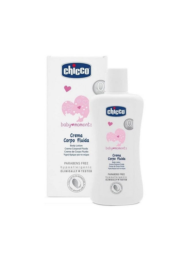 Chicco Crema Corpo Fluida Body Lotion Baby Moments 200 Ml 0m+ - Image 2