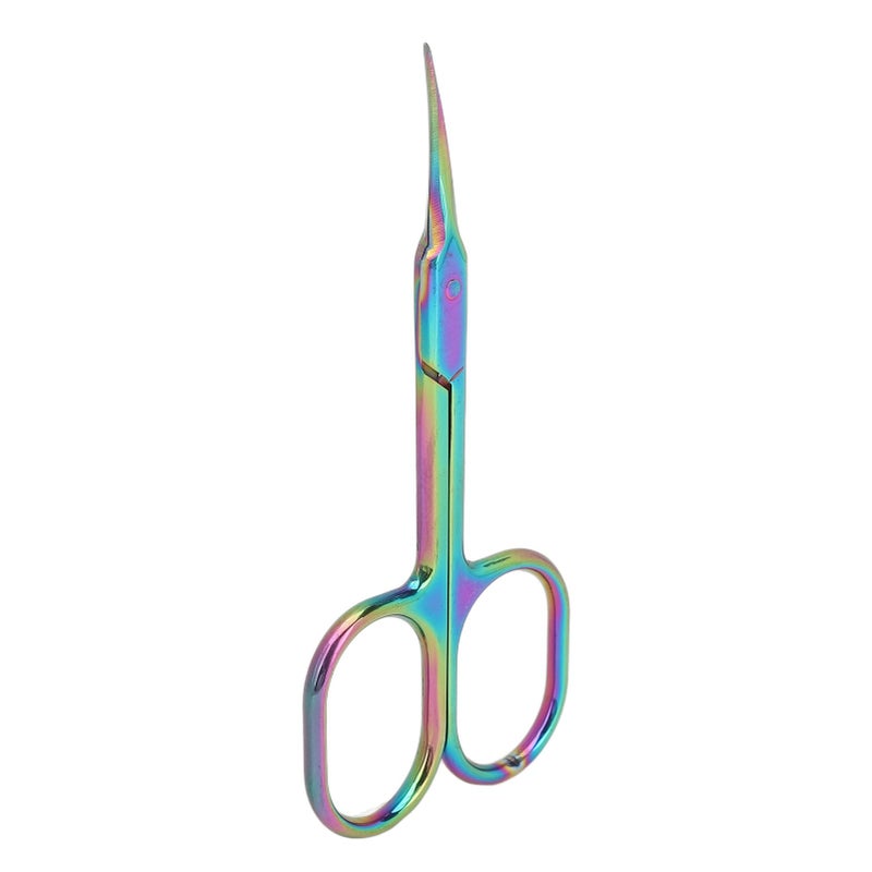 Cuticle Scissors Pointed Tip Dead Skin Removal Color Plating Stainless Steel Manicure Scissors - Image 1