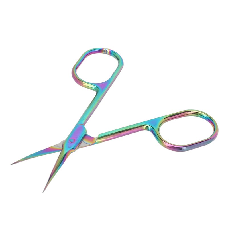 Cuticle Scissors Pointed Tip Dead Skin Removal Color Plating Stainless Steel Manicure Scissors - Image 4