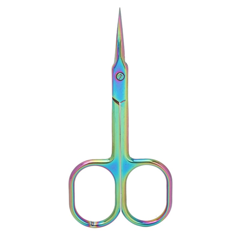 Cuticle Scissors Pointed Tip Dead Skin Removal Color Plating Stainless Steel Manicure Scissors - Image 5