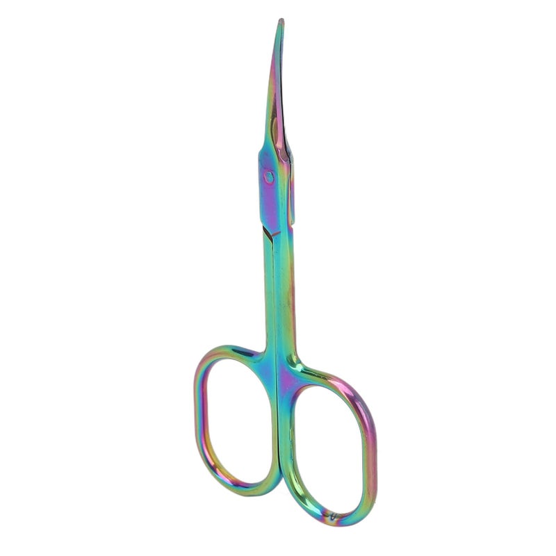 Cuticle Scissors Pointed Tip Dead Skin Removal Color Plating Stainless Steel Manicure Scissors - Image 3
