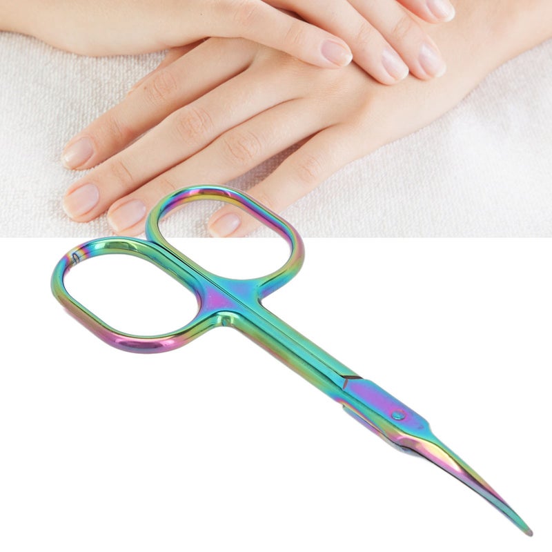 Cuticle Scissors Pointed Tip Dead Skin Removal Color Plating Stainless Steel Manicure Scissors - Image 2