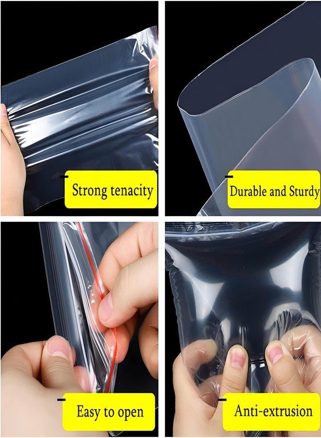 VENDLY أكياس فيندلي القابلة لإعادة الاستخدام بسحاب - عبوة من 100 كيس | بلاستيك متعدد الأحجام وآمن للاستخدام مع الطعام | مانعة للتسرب، آمنة للاستخدام في الميكروويف والفريزر | مثالية للمطبخ والمكتب والمصانع والتخزين في الثلاجة (2.5 بوصة × 3 بوصات) - Image 5