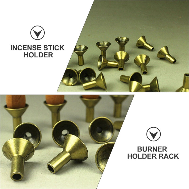12pcs Incense Cone Trays Backflow Incense Trays Metal Incense Holder Decors - Image 2
