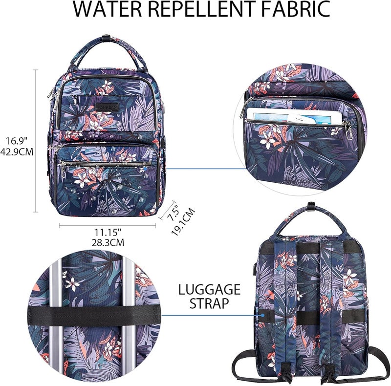 VANKEAN Lunch Backpack for Women Cooler Bag with Lunch Box, Large Laptop Backpack with USB Port for 15.6 Inch Laptops, Waterproof Backpack Insulated Lunch Bag for School / Work / Camping - Image 5