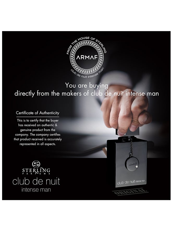 Armaf Club De Nuit Intense EDT 105ml - Image 4