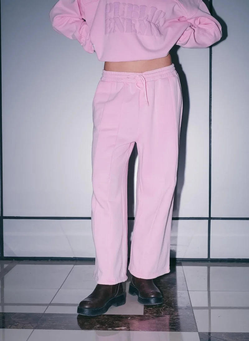 FM Pink Relaxed Sweatpants