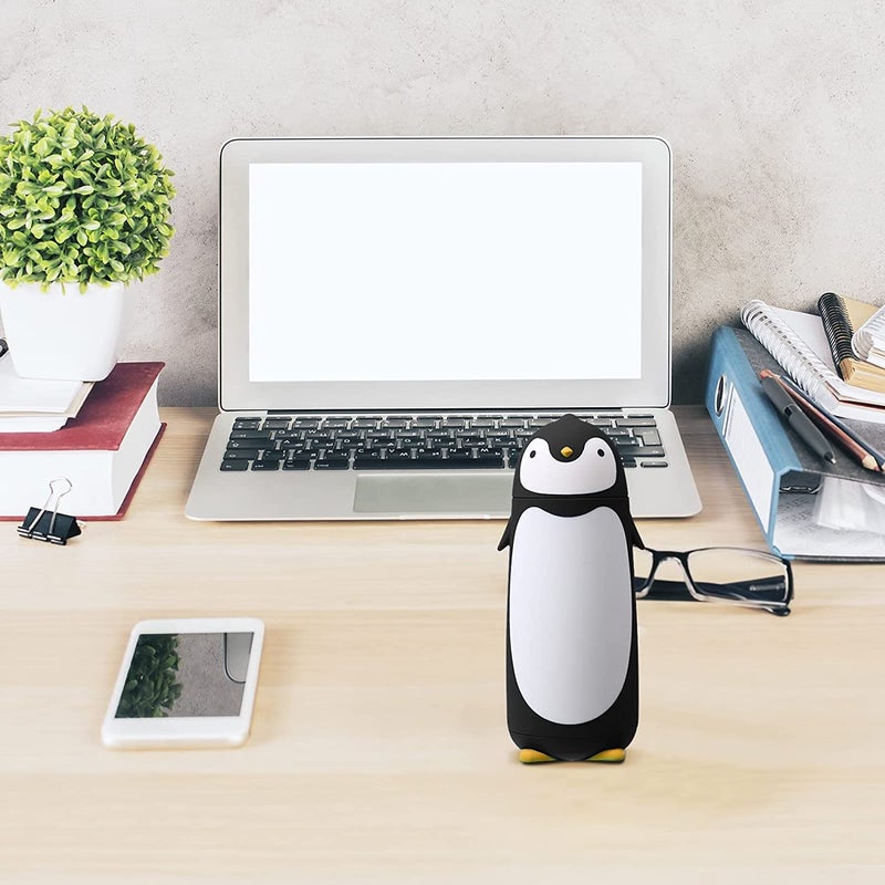RAHAS Penguin Shape Water Bottle Portable Cute Penguin Water Bottle 300 ML Cartoon Water Bottle For Kids Multicolor Pack Of 1 - Image 3