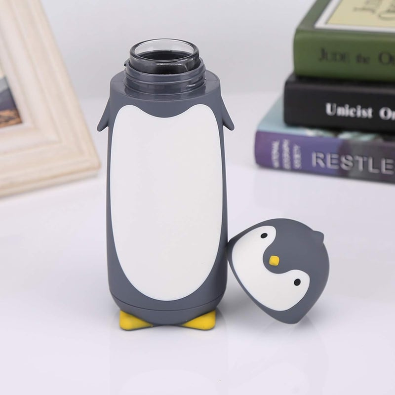 RAHAS Penguin Shape Water Bottle Portable Cute Penguin Water Bottle 300 ML Cartoon Water Bottle For Kids Multicolor Pack Of 1 - Image 4