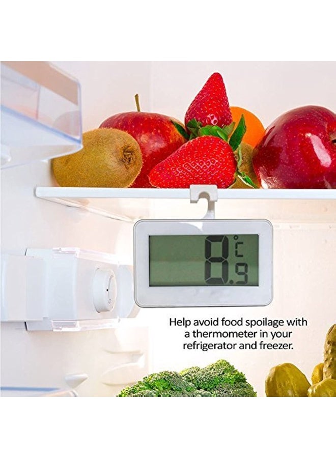 Digital Thermometer for Refrigerator Mini Digital LCD Thermometer Temperature-20 to 60 °C Daily to Read ACL Screen Max min Recording Function Ideal for Home and Office - Image 2
