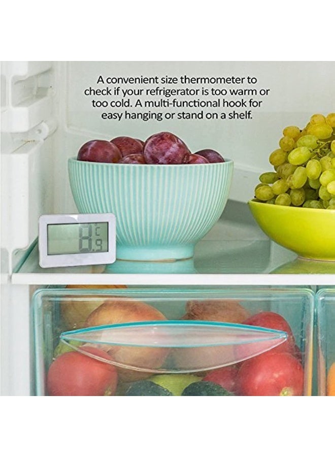 Digital Thermometer for Refrigerator Mini Digital LCD Thermometer Temperature-20 to 60 °C Daily to Read ACL Screen Max min Recording Function Ideal for Home and Office - Image 3