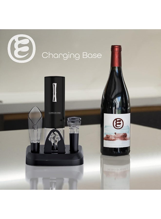 Cork & Vine Cork And Vine Rechargeable 8-Piece Wine Set