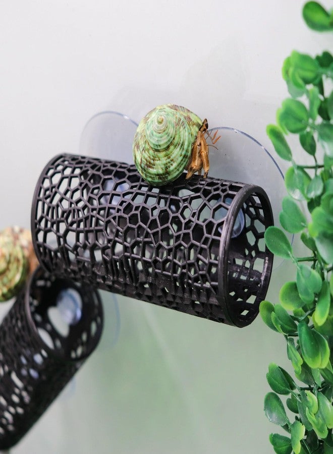 MHLLGN 2 Pack Reptile Hide with Suction Cups, Hollowed-Out Hideout and Caves, Hermit Crabs Climbing Toys, Terrarium Decor for Geckos, Snakes, Hermit Crabs, Spiders - Image 5