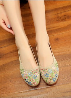 ZCM-HAPPY Breathable Slip On Old Beijing Cloth Shoes for Women - Casual Lightweight Soft-Soled Embroidered Ethnic Style Dance Shoes  - Image 4