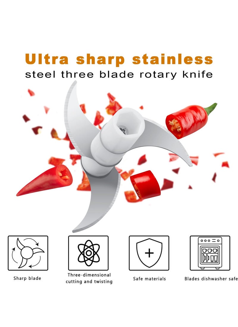 SYOSI - SYOSI Manual Garlic Chopper, Food Chopper for Kitchen, 250ml Vegetable Chopper, Portable Mini Food Cutter for Vegetables, Fruits, Chili Peppers, Ginger, Onion, Garlic, Herbs and Meat - Image 1