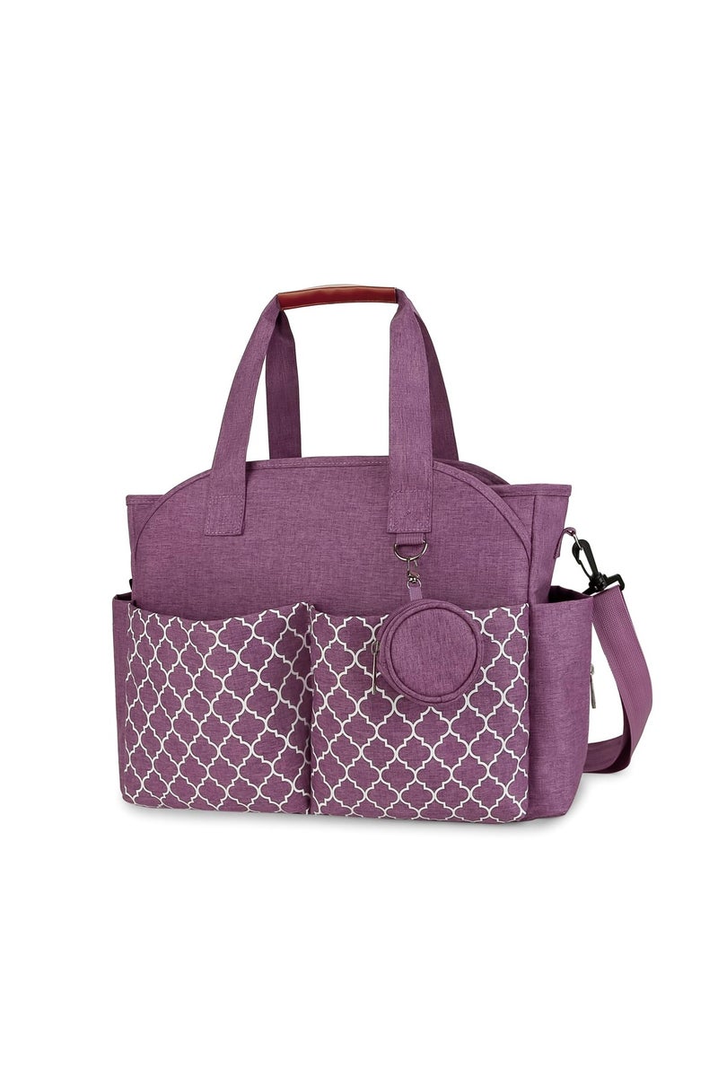 كي واي دي حقيبة حفاظات متعددة الوظائف مع لوحة تغيير مدمجة -حقيبة أطفال متنقلة مع شريط قابل للضبط وتخزين كبير - Image 1