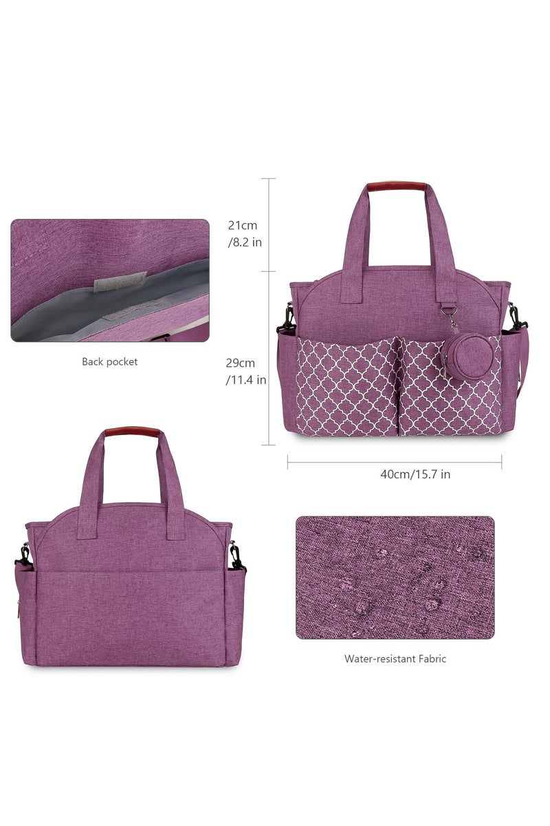 كي واي دي حقيبة حفاظات متعددة الوظائف مع لوحة تغيير مدمجة -حقيبة أطفال متنقلة مع شريط قابل للضبط وتخزين كبير - Image 5